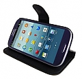 כיסוי ארנק לגלקסי 3 iTechCase Wallet Fancy שחור