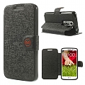 כיסוי ל LG G2 מיני iTechCase Wallet Fancy שחור