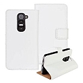 iTechCase Wallet Fancy כיסוי ל LG G2 לבן