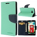 Mercury Fancy Diary כיסוי ל LG L90 ירוק