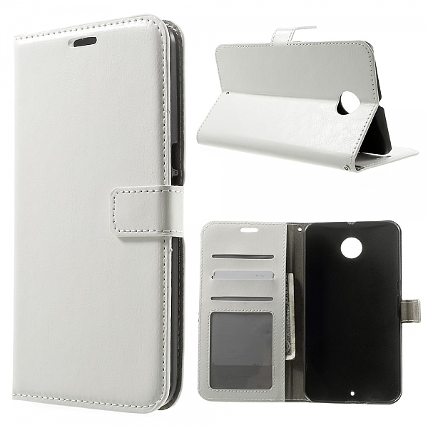 כיסוי ארנק לנקסוס 6 iTechCase Wallet Fancy לבן