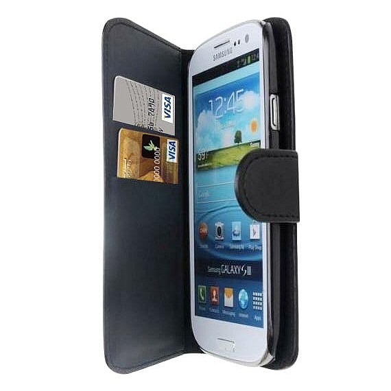 כיסוי ארנק לגלקסי 3 iTechCase Wallet Fancy שחור