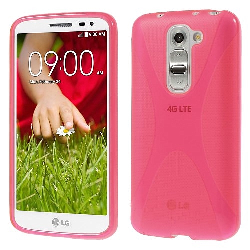 כיסוי ל LG G2 מיני ורוד iTechCase X Line