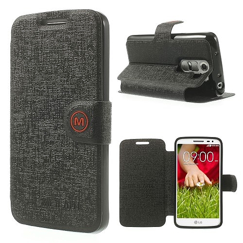 כיסוי ל LG G2 מיני iTechCase Wallet Fancy שחור
