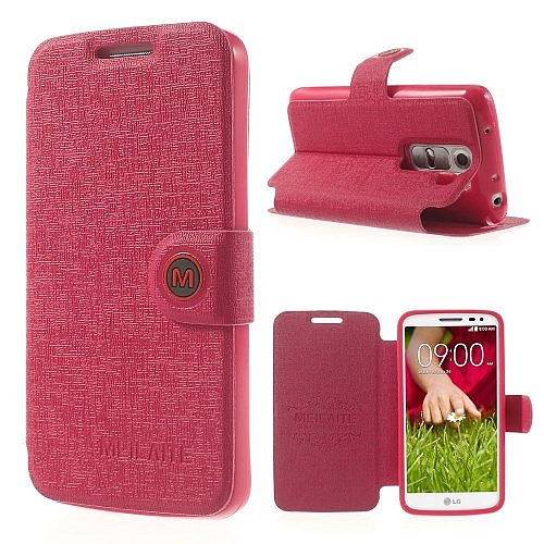 כיסוי ל LG G2 מיני iTechCase Wallet Fancy ורוד