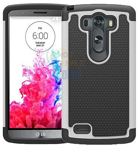 iTechCase Drop Combo כיסוי ל LG G3 לבן/שחור