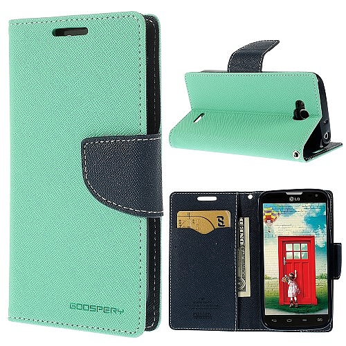 Mercury Fancy Diary כיסוי ל LG L90 ירוק