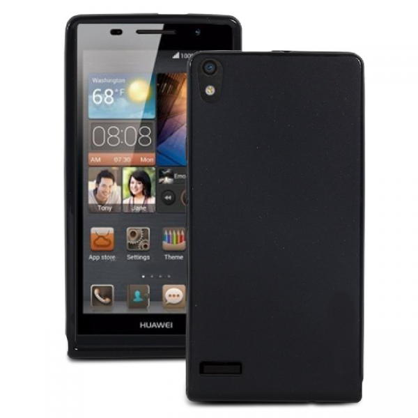כיסוי לוואווי P6 שחור iTechCase E Line