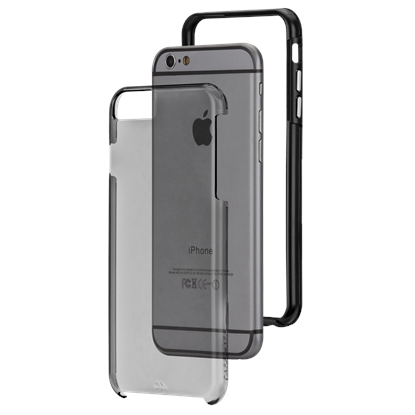 כיסוי לאייפון 6 שקוף/שחור Case Mate Naked Tough