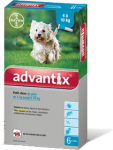 אדוונטיקס אמפולות קוטלות ודוחות טפילים Advantix לכלבים 4-10 ק"ג