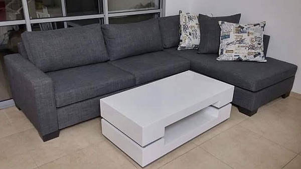 סלון \ מערכת ישיבה פינתית מבד דגם קארקס - 1