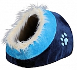 מיטה איגלו לכלבים קטנים וחתולים פרווה טריקסי כחול Trixie Minou