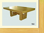 שולחן פינת אוכל + 6 כיסאות דגם T010 מעץ אלון