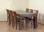 שולחן פינת אוכל + 6 כיסאות דגם שורש