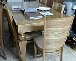 שולחן פינת אוכל + 6 כיסאות דגם דיאגו