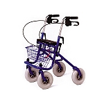 רולטור פלדה חזק ואמיד עם סלסלה ו 4 גלגלי גומי