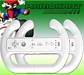 NEW STEERING WHEEL FOR Wii MARIO KART RACING GAME white