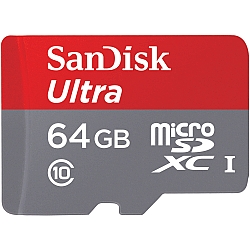 כרטיס זכרון  SANDISK ULTRA class 10 Micro SD SDXC Memory Card  64GB