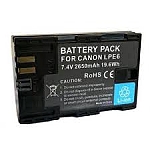 סוללה חליפית ל מצלמה Canon 6D 5D Mark III 5D Mark II 7D 60D  LP-E6 LPE6 LP E6  2650mAh