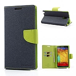 Mercury Fancy Diary כיסוי לגלקסי נוט 3 כחול/ירוק Mercury Fancy Diary כיסוי לגלקסי נוט 3 כחול/ירוק