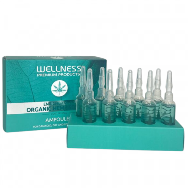 10 אמפולות לשיער מתולתל ויבש 10 מ"ל - Wellness